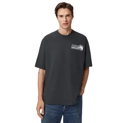 Williams X AllSaints Burnout Crew Neck T-Shirt Washed Black — photo 2