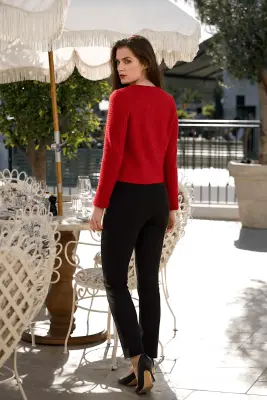 Leontine Tweed Jacket - Black white gold — photo 4