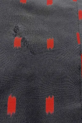 Veste Kimono noir Kasuri — photo 5