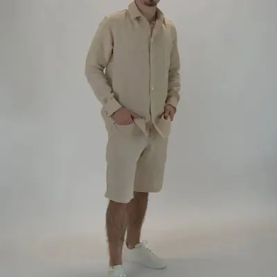 Short Ziggy lin Beige — photo 3