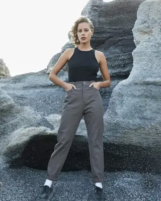 Pantalon Daren taupe – Grace & Mila — photo 1