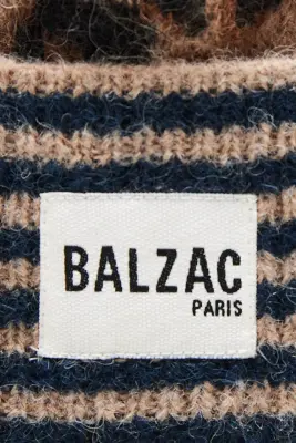 Bonnet Lou rayures et léopard — photo 3