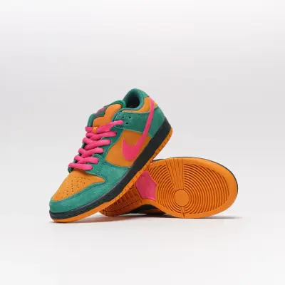 Chaussure Nike sb dunk low pro – Green Noise / Watermelon — photo 2