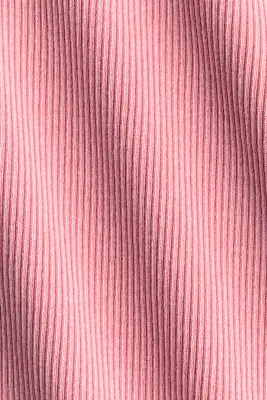 Top en maille côtelée avec encolure bateau - Rose — photo 4
