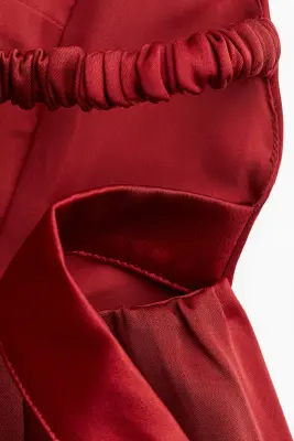 Robe dos nu avec jupe corolle - Rouge — photo 2
