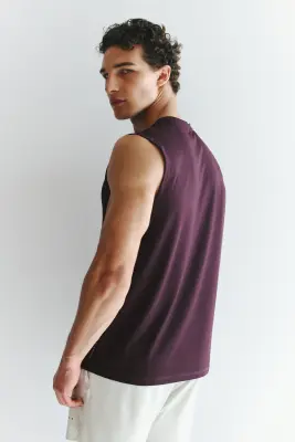 Débardeur de sport Regular Fit DryMove™ - Prune foncé — photo 3