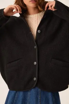 Veste Maille Zlavina Noir — photo 4