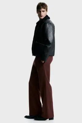 Pantalon de costume Regular Fit - Bordeaux chiné — photo 4