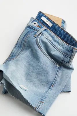 Short en jean Slim - Bleu denim clair — photo 2