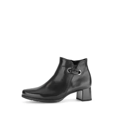 Bottines Gabor 72.827.57 Noires - Cuir Lacets Grande Pointure Femme — photo 1