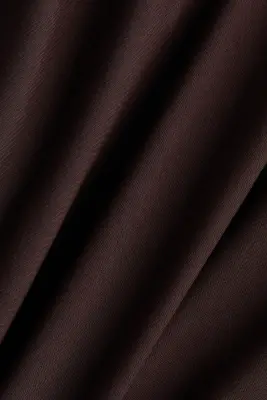 Robe en viscose avec base en pointes - Marron foncé — photo 4