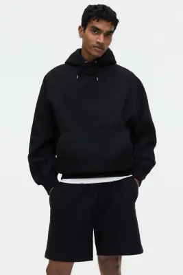 Short Regular Fit en molleton - Noir — photo 1