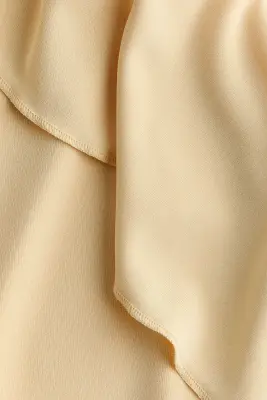 Robe volantée en jersey - Jaune clair — photo 2