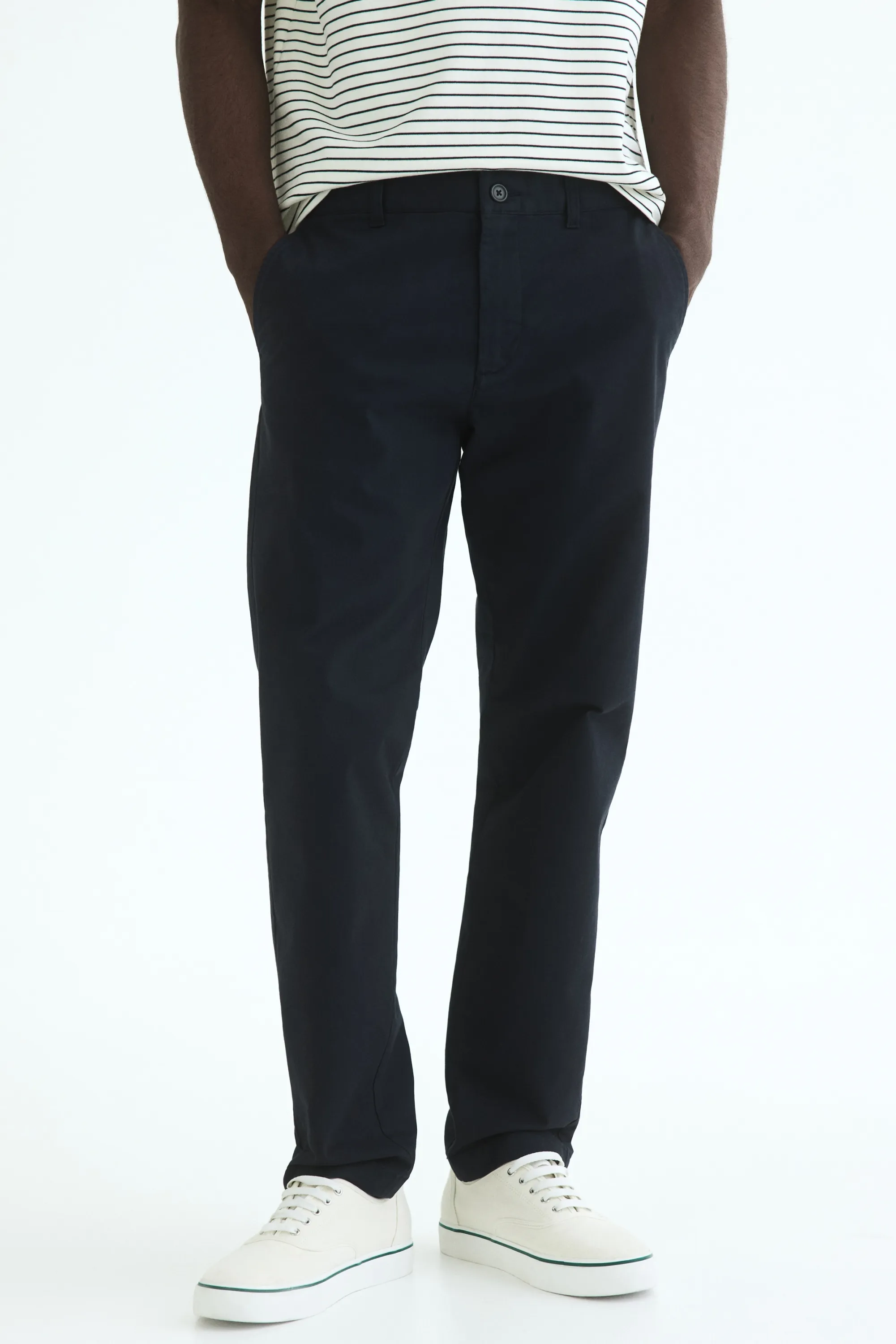 Chino Slim Fit en coton - Bleu marine