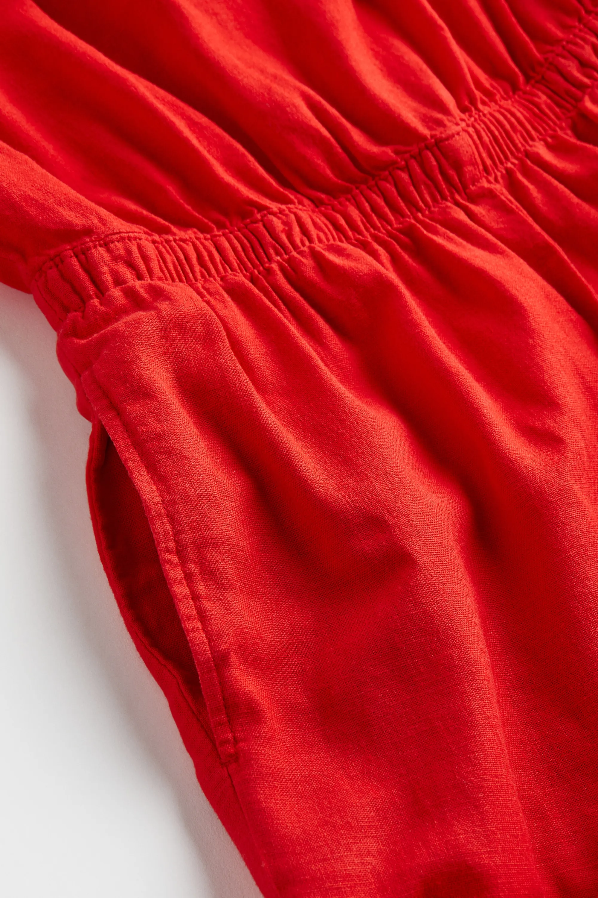 Combi-pantalon en lin mélangé - Rouge