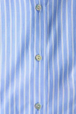 Robe chemise cintrée - Bleu clair/rayé — photo 3