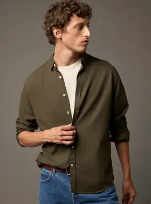 Chemise Mercer Dark Khaki — photo 1