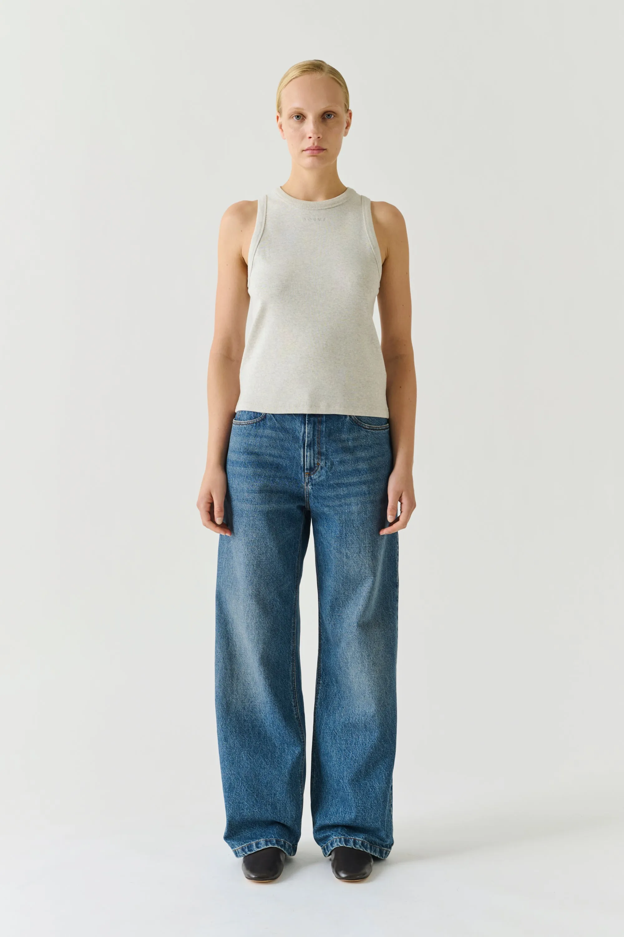 TEE-SHIRT DOLLY GRIS CHINÉ