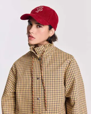 Casquette Berger velours bordeaux — photo 3