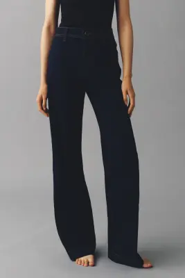 Wide High Jeans - Bleu denim foncé — photo 2