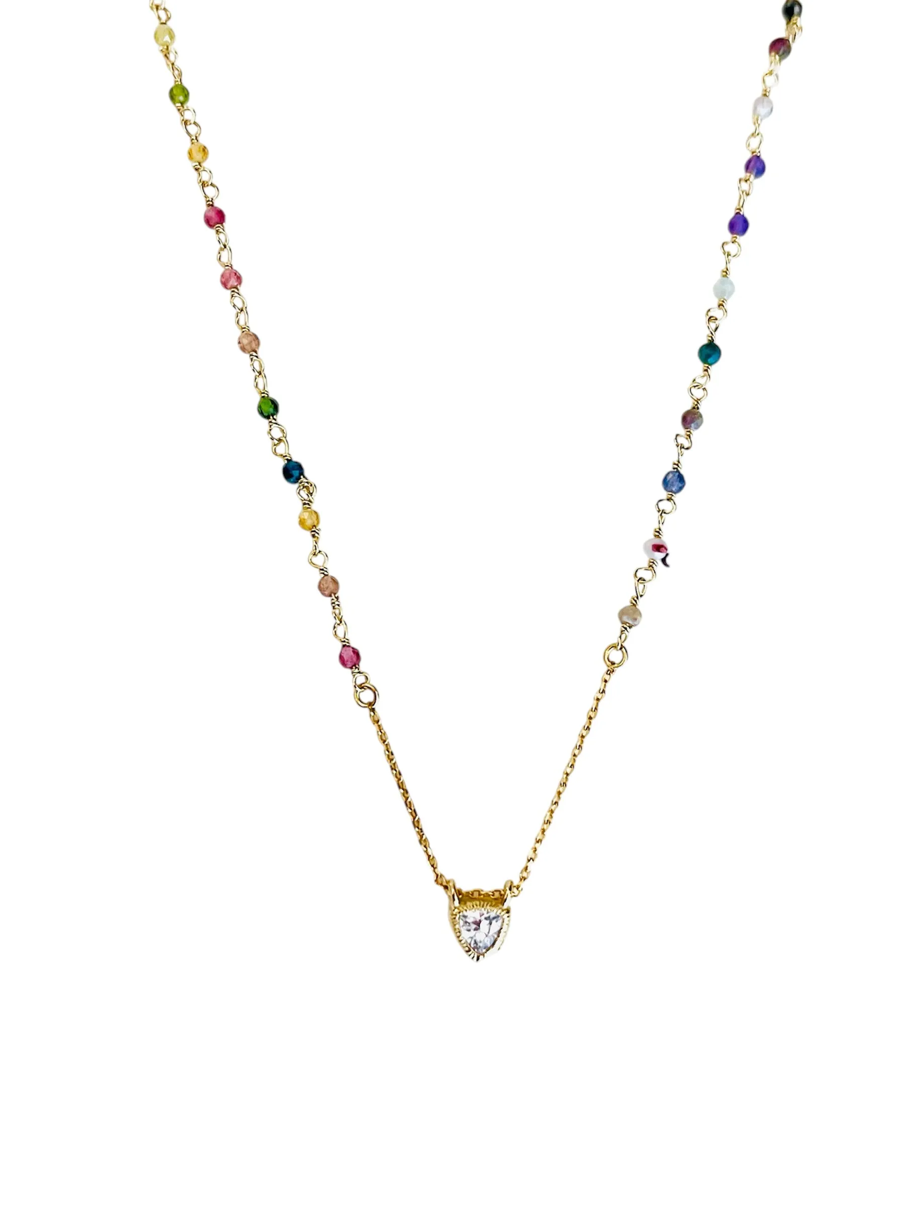 Collier Cléo tourmaline multicolore - Hanka In
