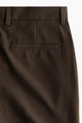 Pantalon chic Regular Fit - Marron foncé — photo 5