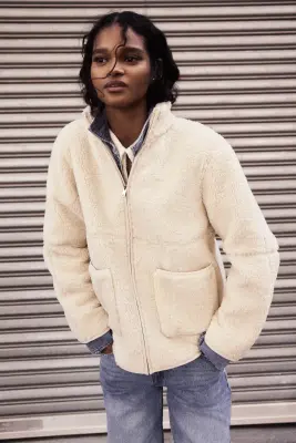 Veste en tissu Teddy bear - Beige clair — photo 2