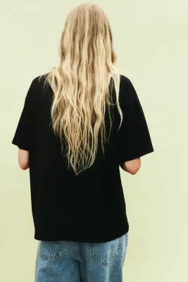 T-shirt oversize imprimé - Noir/Sabrina Carpenter — photo 4