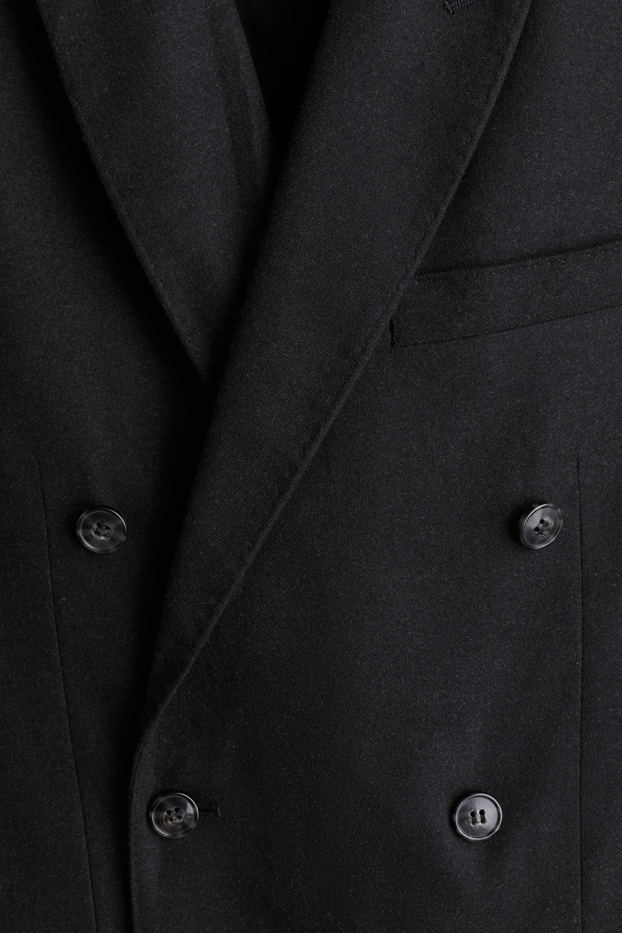 Veste Regular Fit à fermeture croisée - Noir