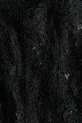 Top péplum en dentelle - Noir — photo 5