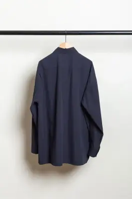 Maud Vanden Beussche – BEY POPLIN SHIRT – DARK NAVY — photo 4