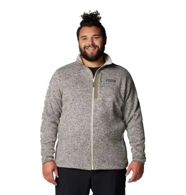 COLUMBIA SWEAT CHINE ZIP Kaki/Beige — photo 2