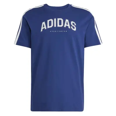 ADIDAS TEE SHIRT GRANDE LONGUEUR Marine — photo 2