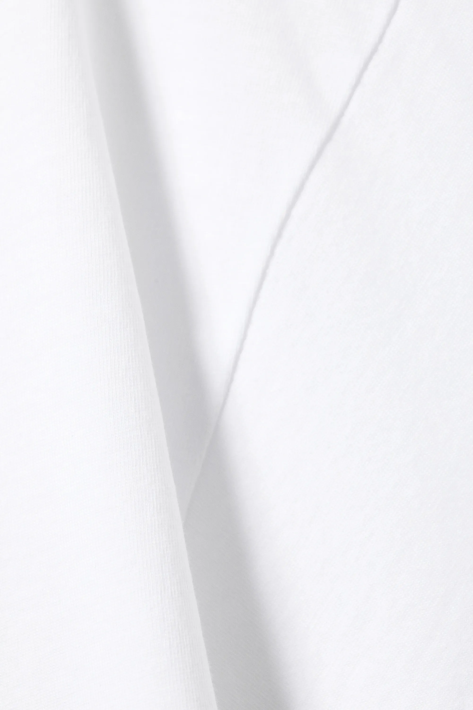 T-shirt en coton doux à coupe standard - Blanc