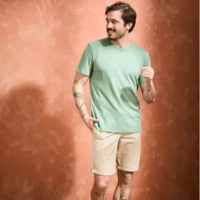 T-shirt Alin sauge — photo 1