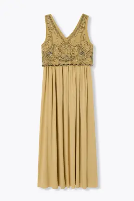 Longue robe perlée Femme — photo 1