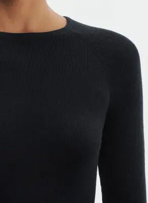 Pull en laine mérinos et soie — photo 3