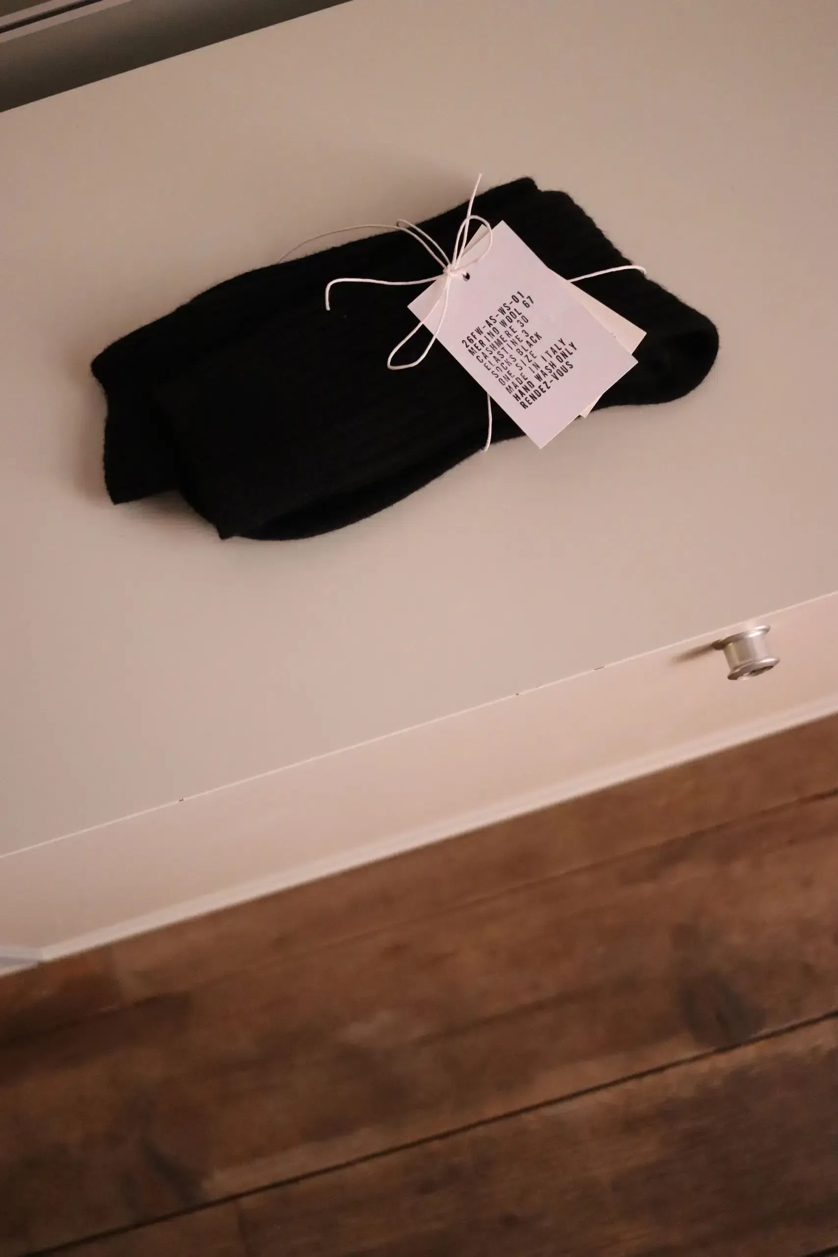 De Dam Foundation – Merino Wool & Cashmere Socks – Black