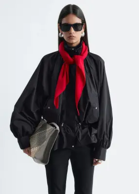 Veste en nylon à col cheminée - Noir — photo 3