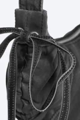 Petit sac à bandoulière arrondi - Gris foncé — photo 2