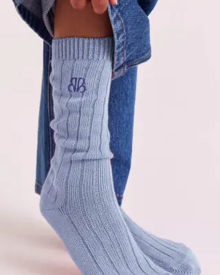 Chaussettes Félice bleu ciel — photo 1