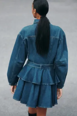 Robe chemise en denim - Bleu denim — photo 3