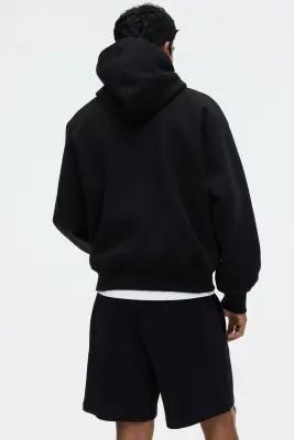 Short Regular Fit en molleton - Noir — photo 2
