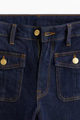 Flared High Jeans - Bleu denim foncé — photo 4