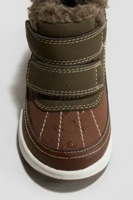 Baskets imperméables - Marron/vert kaki — photo 3