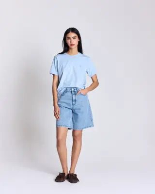 Tee-shirt Bree brodé bleu ciel — photo 2