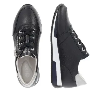 Baskets Remonte D0H11-14 Bleues - Cuir Grande Pointure Femme — photo 3