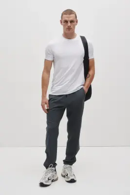 Pantalon jogger de sport Regular Fit DryMove™ - Gris plomb — photo 3
