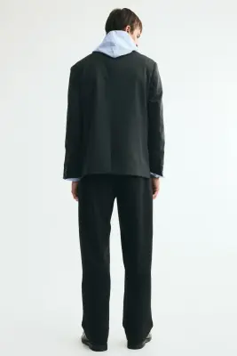 Pantalon chic Loose Fit avec plis - Noir — photo 3