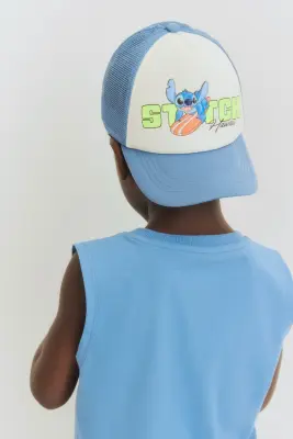 Casquette trucker - Bleu ancien/Lilo et Stitch — photo 1